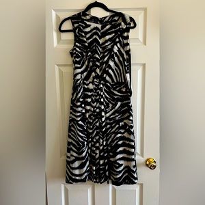 Jones, New York, new with tags, animal, print dress, sleeveless,‎ lined, size 6